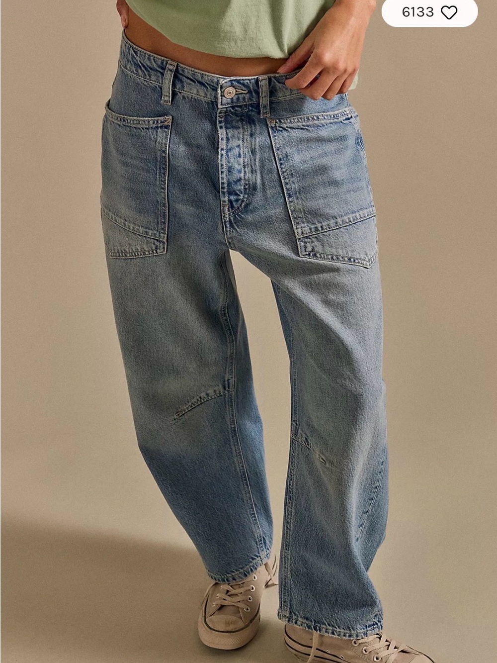 Free People barrel jeans